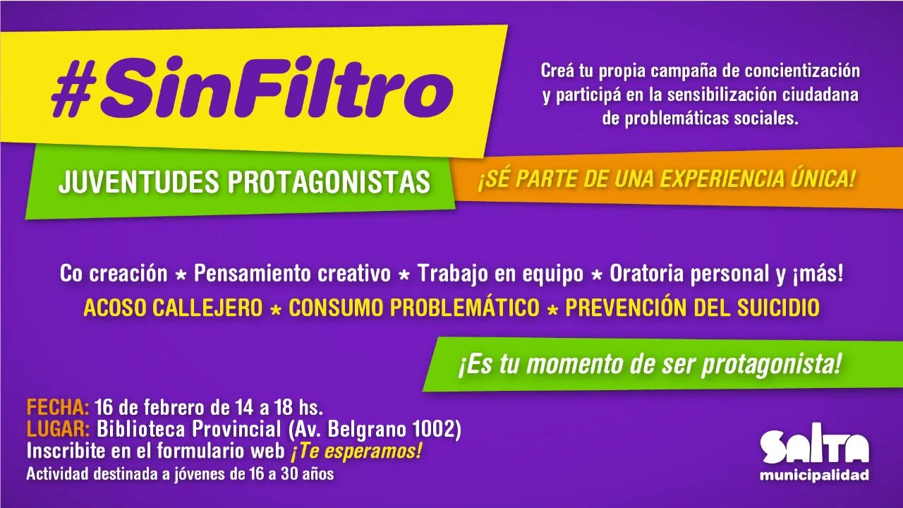 Sin filtro flyer