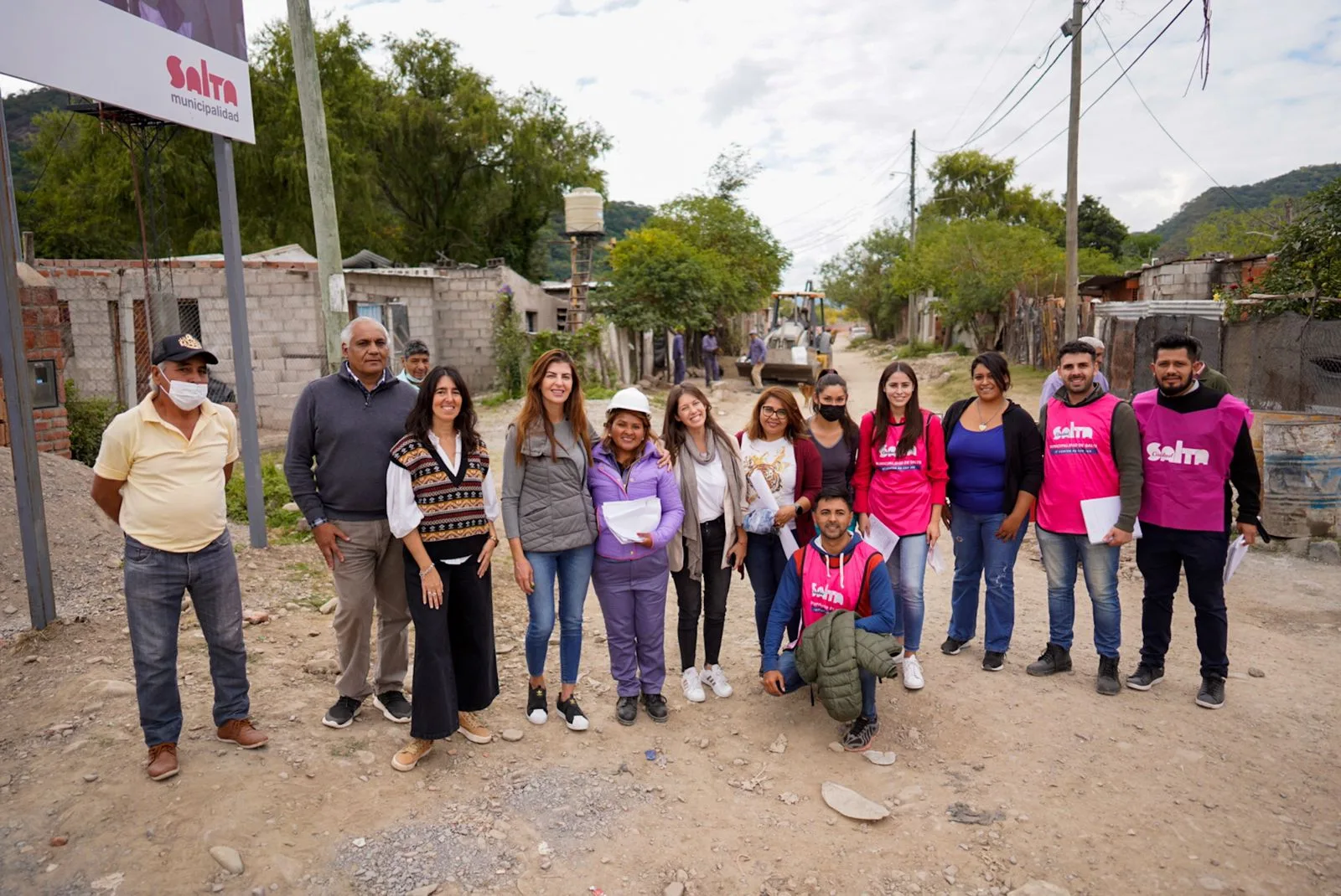 Bettina en barrio Juan Manuel de Rosas