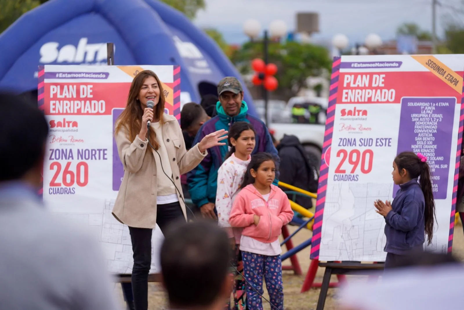 Bettina Romero - Presentación del plan de enripiado