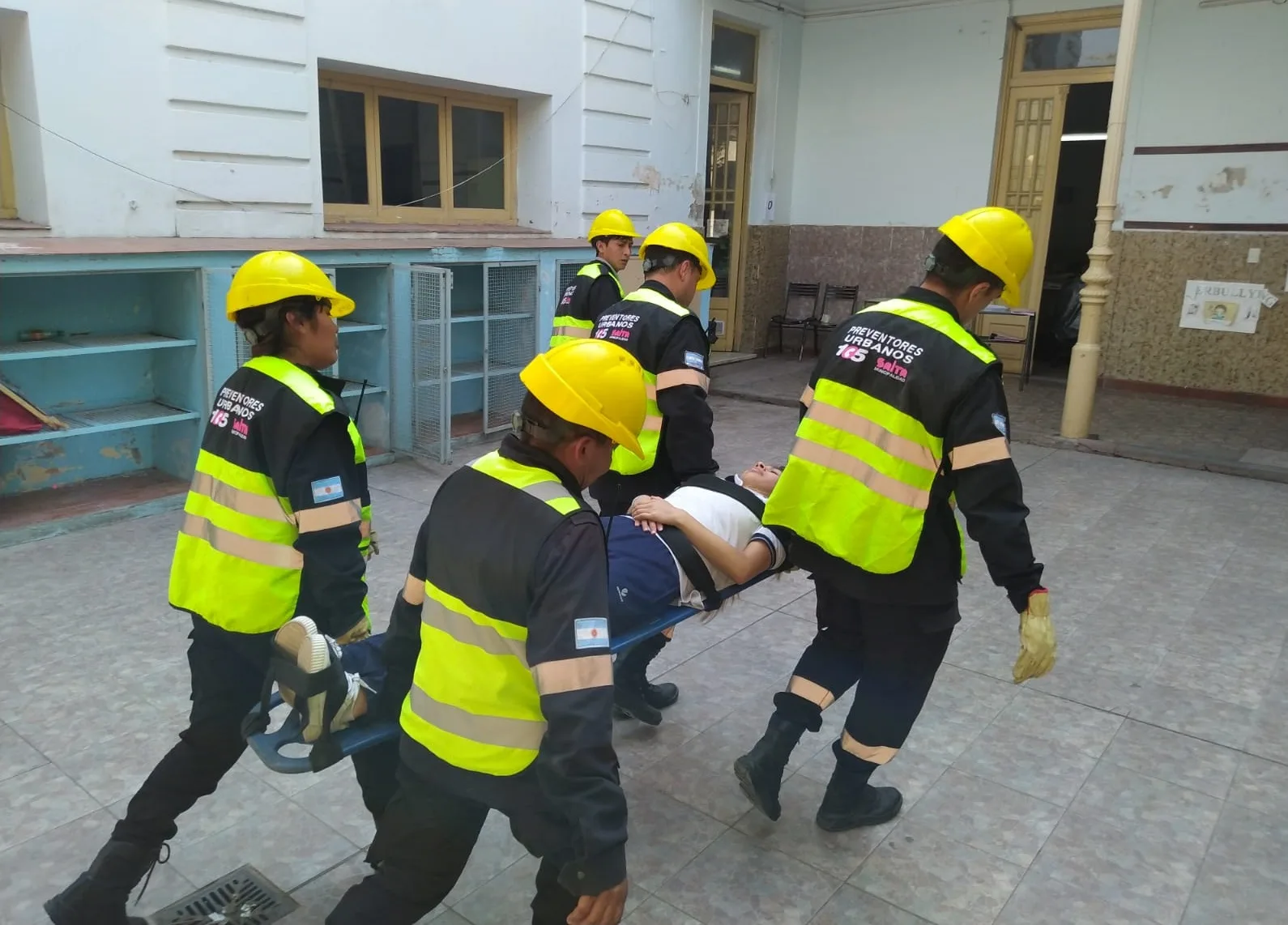 escuela Castellanos simulacro sismo 1a