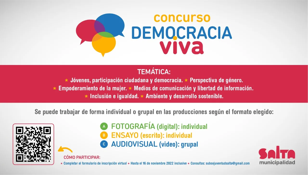 flyer concurso democaria viva