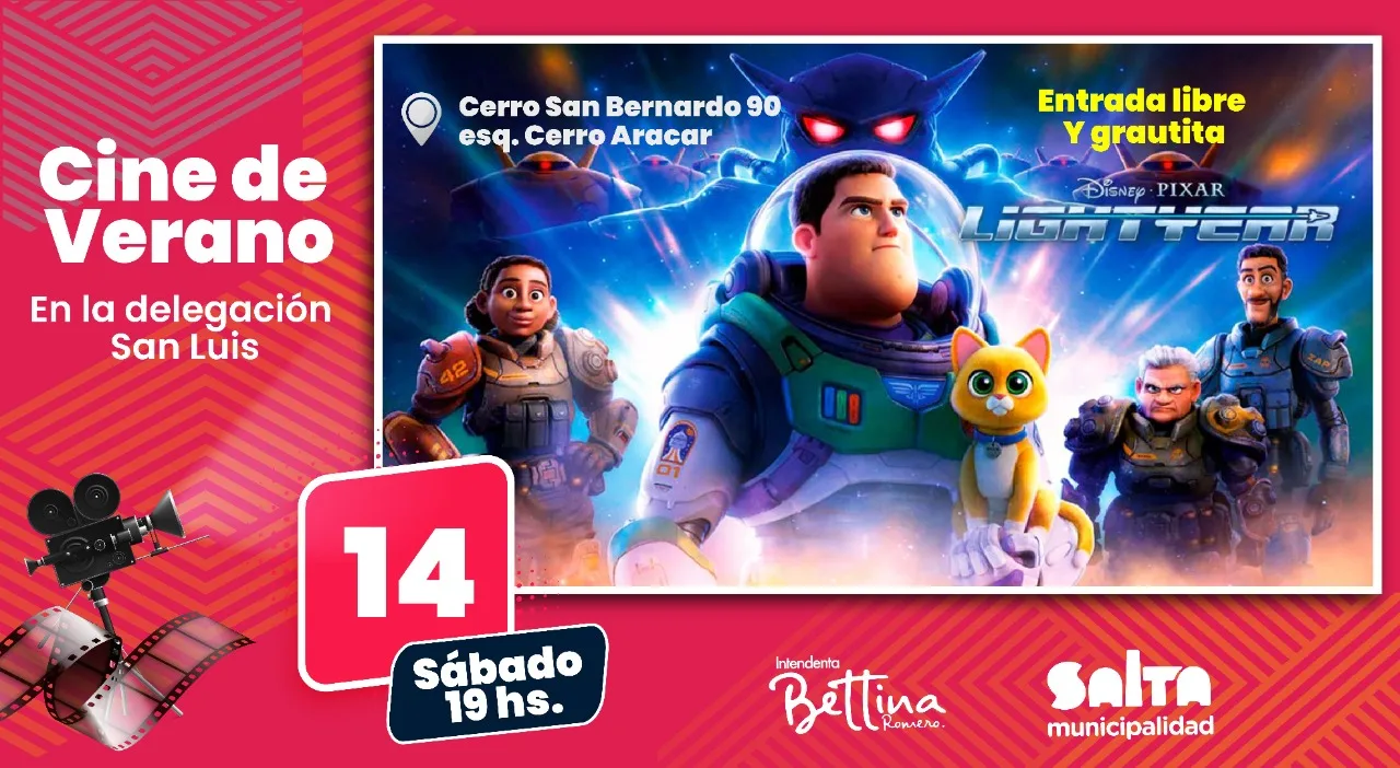 Cine de verano 14 de enero flyer