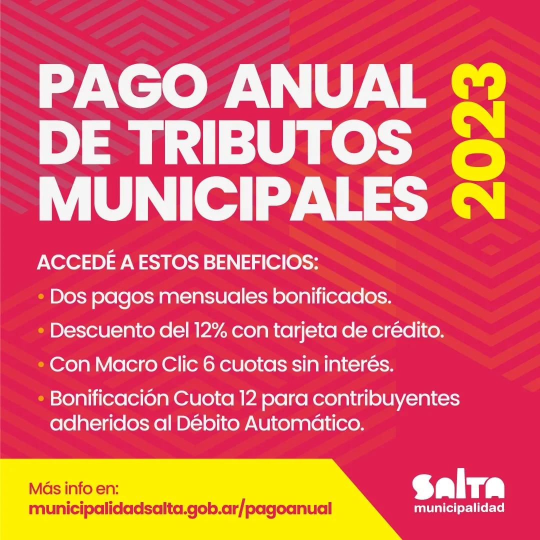 pago anual 2023 flyer