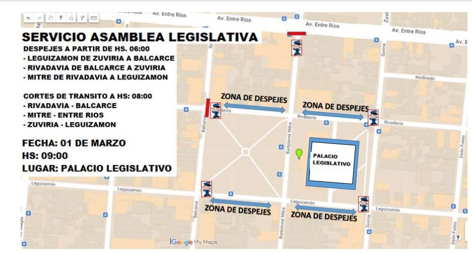 operativo Legislatura mapa