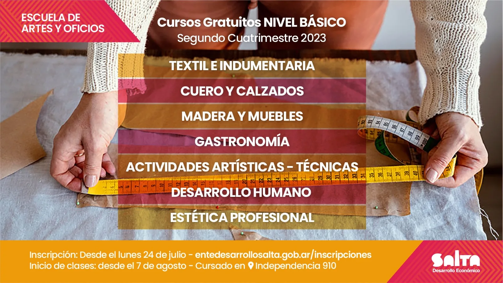 cursos Escuela de Artes y Oficios 1