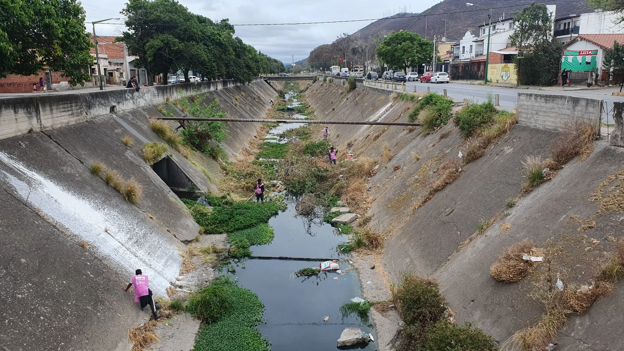 limpieza canal Yrigoyen