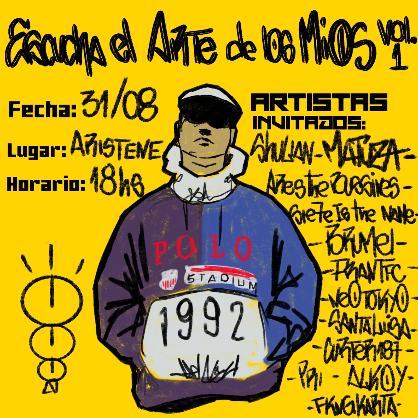 show música urbana flyer