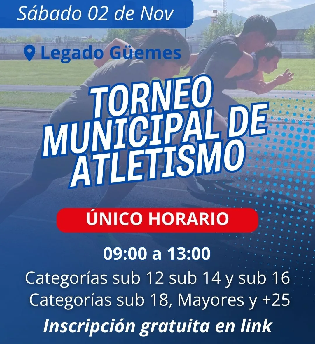 flyer torneo atletismo