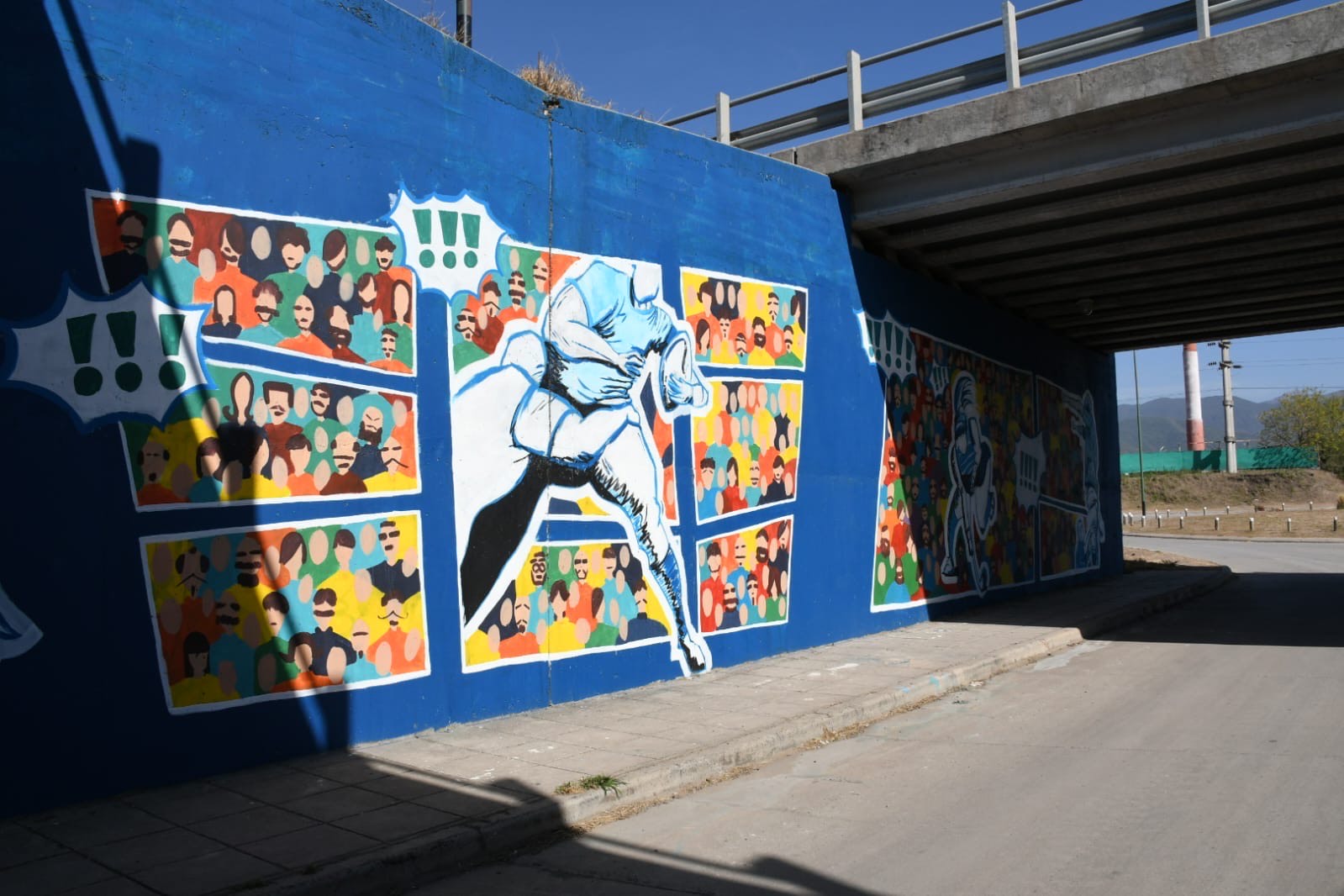 mural puente acceso Gimnasia y Tiro Rugby (5)