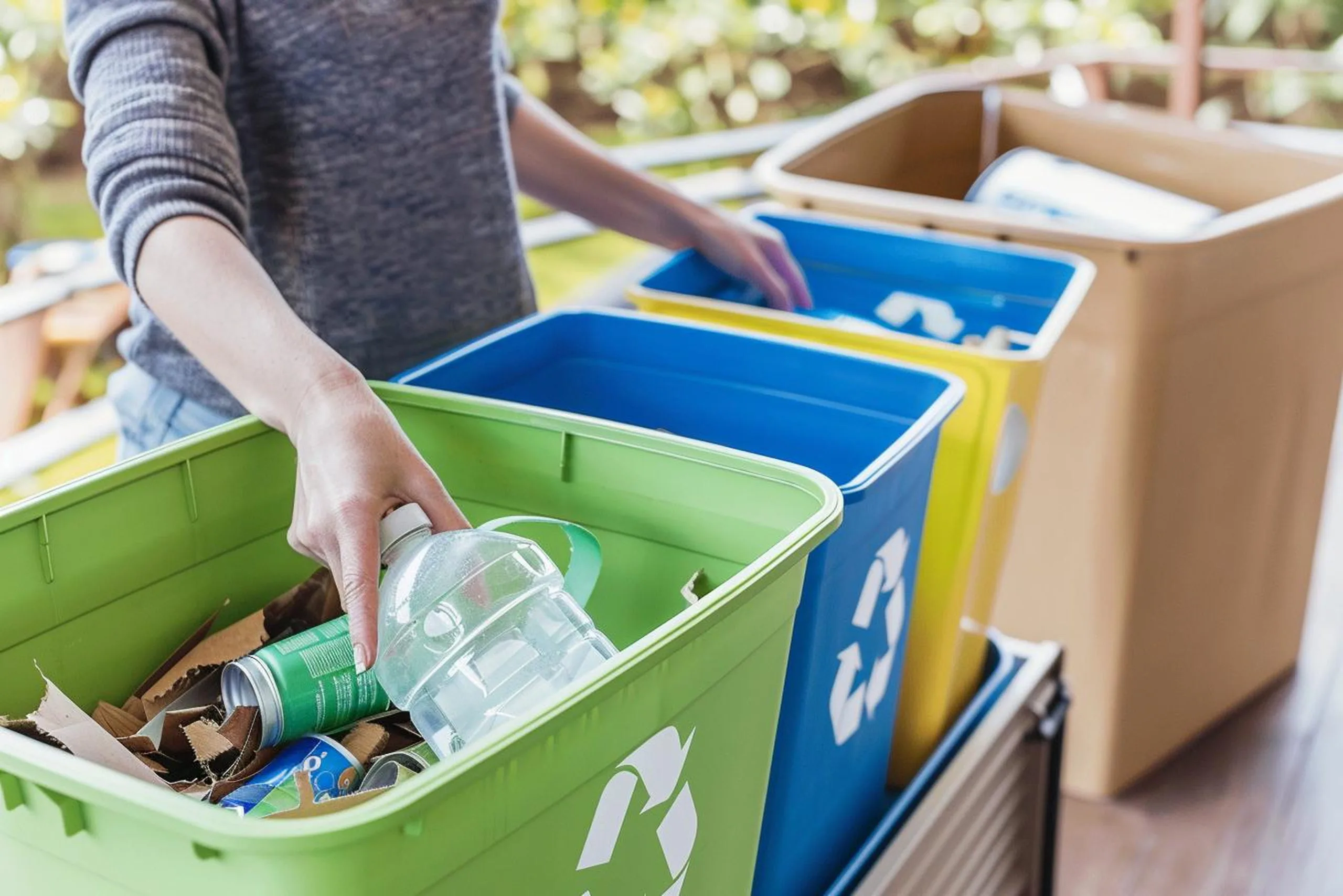 Contenedores de reciclaje