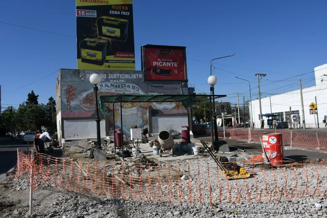 Obras en la plazoleta de la Jujuy (2)