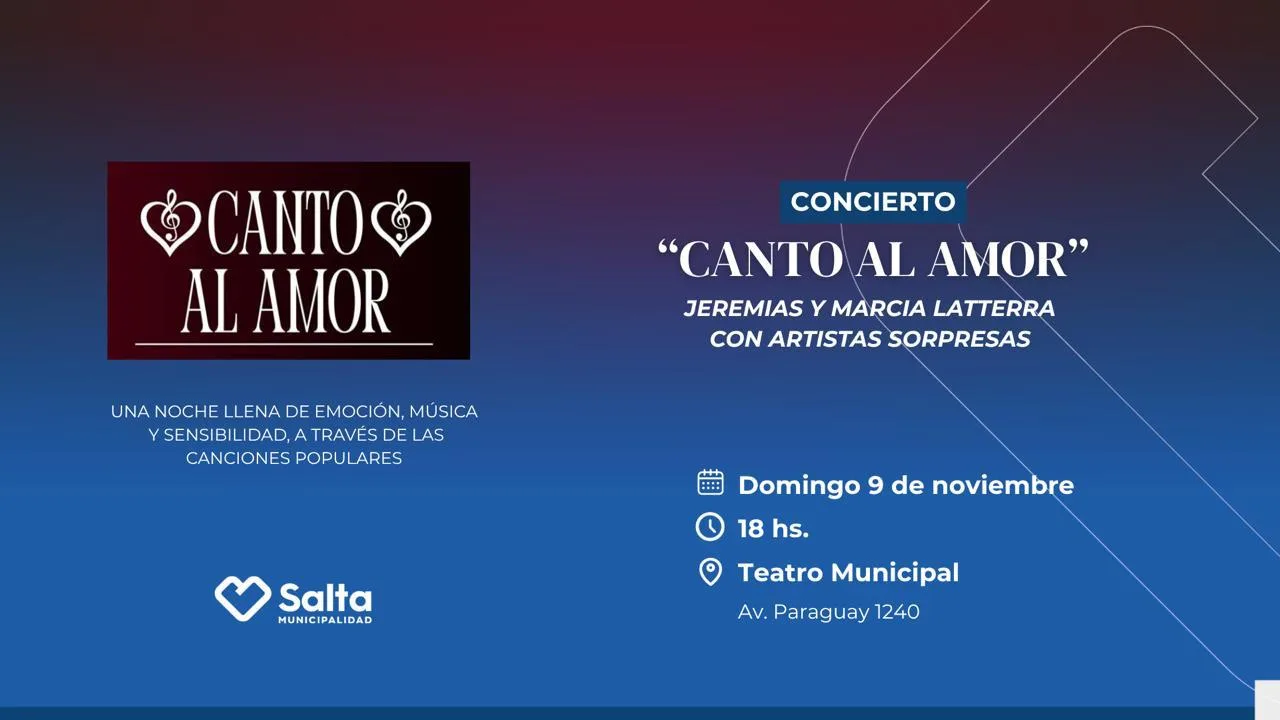 flyer horizontal canto al amor