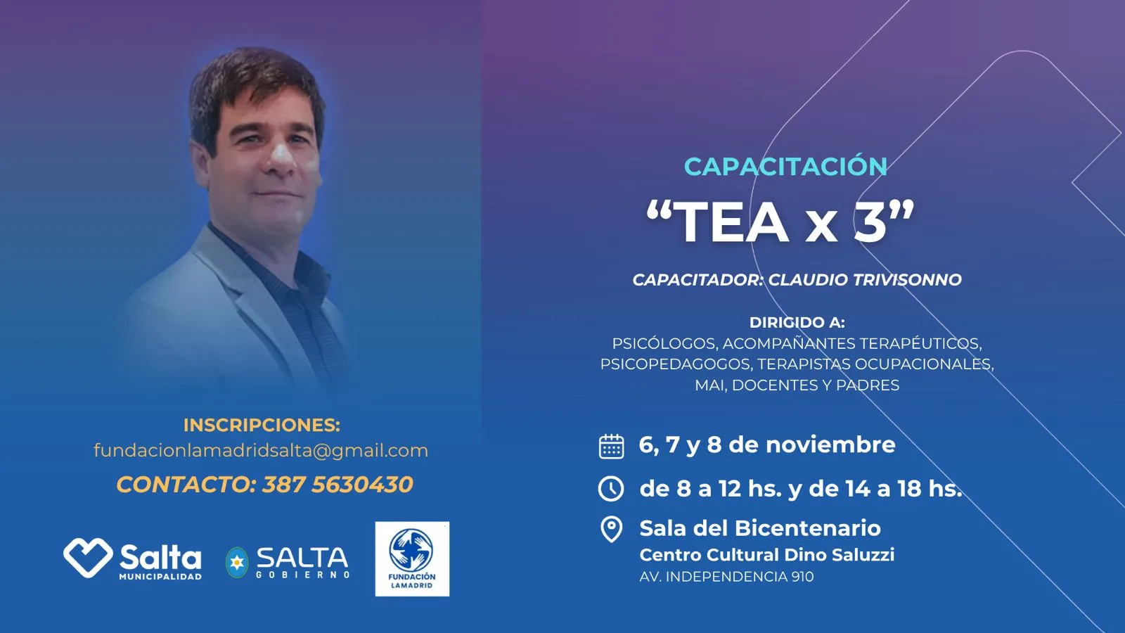flyer horizontal capacitación TEA X3 flyer horizontal capacitación TEA X3