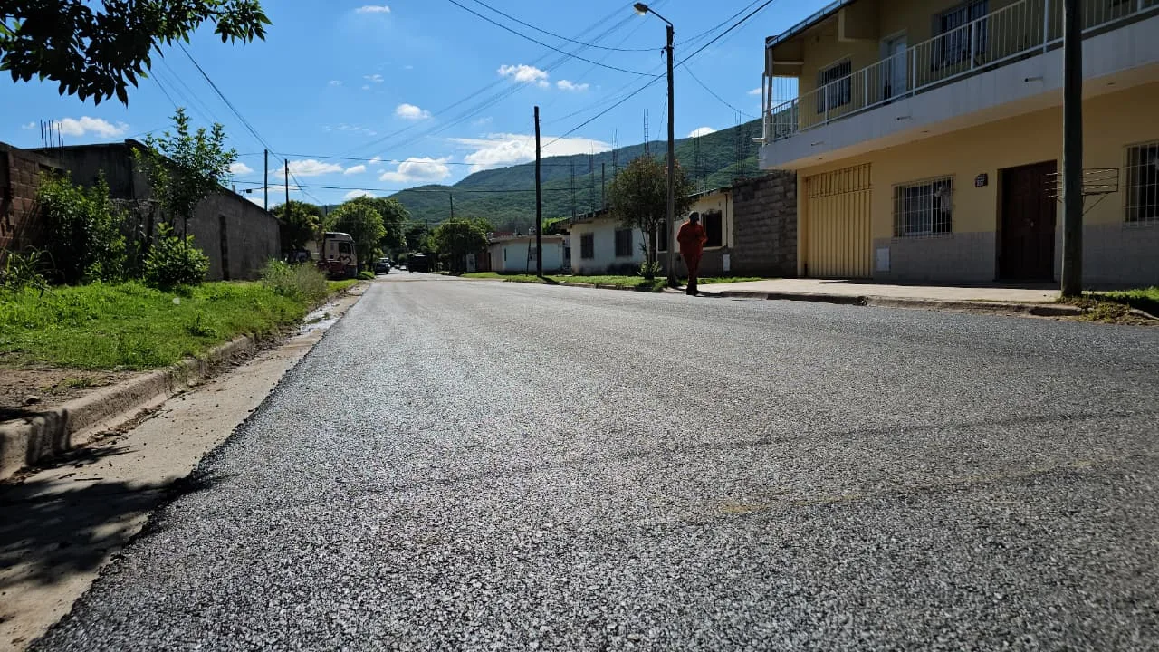 Obra en barrio Autodromo calle Marimon (1)