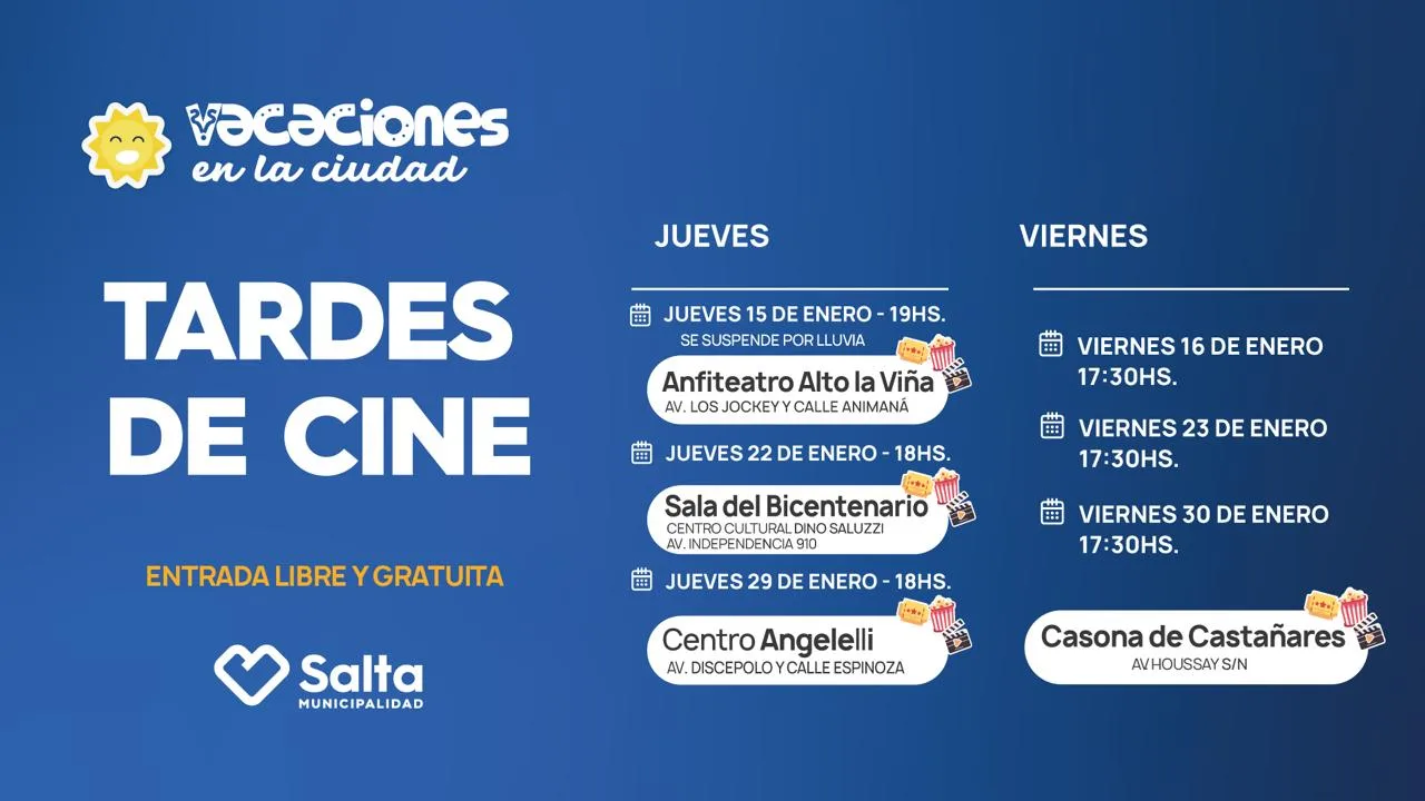 flyer horizontal Tardes de Cine