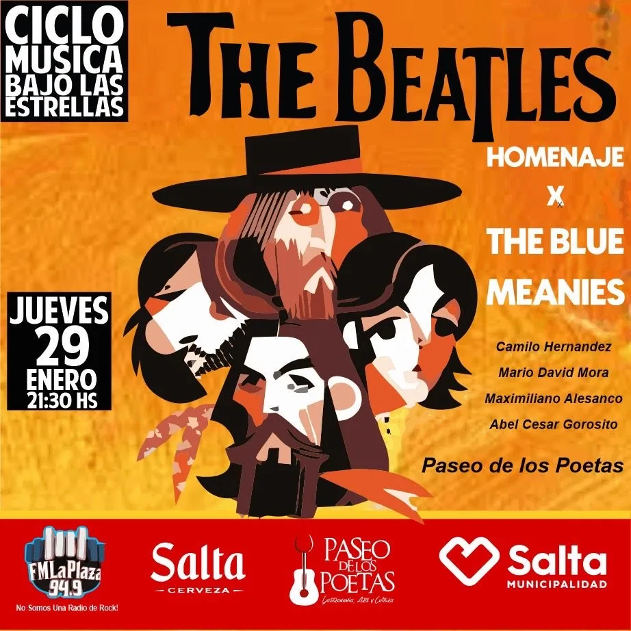 tributo a The Beatles flyer tributo a The Beatles flyer