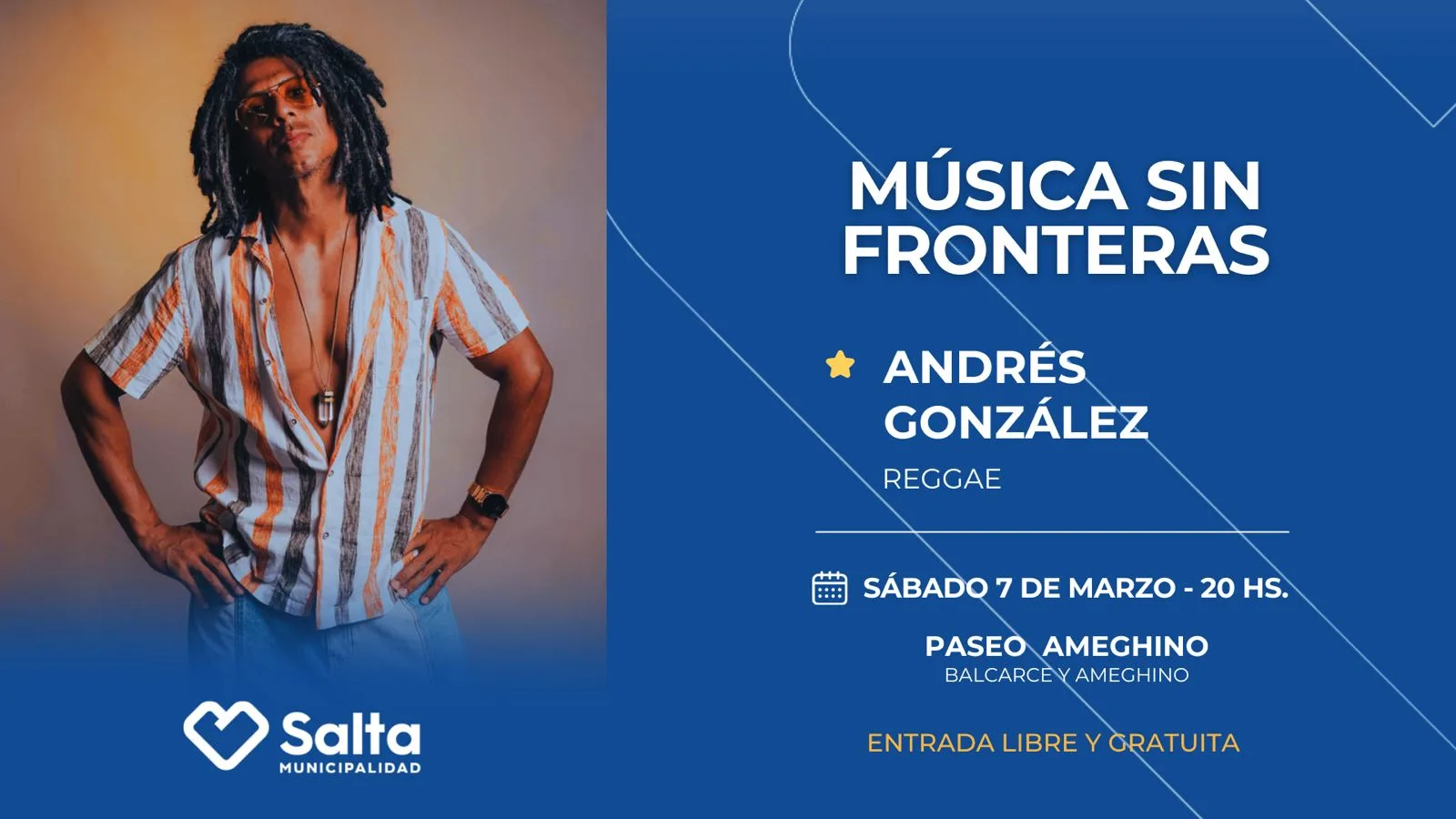 flyer horizontal Andrés Música Sin Fronteras