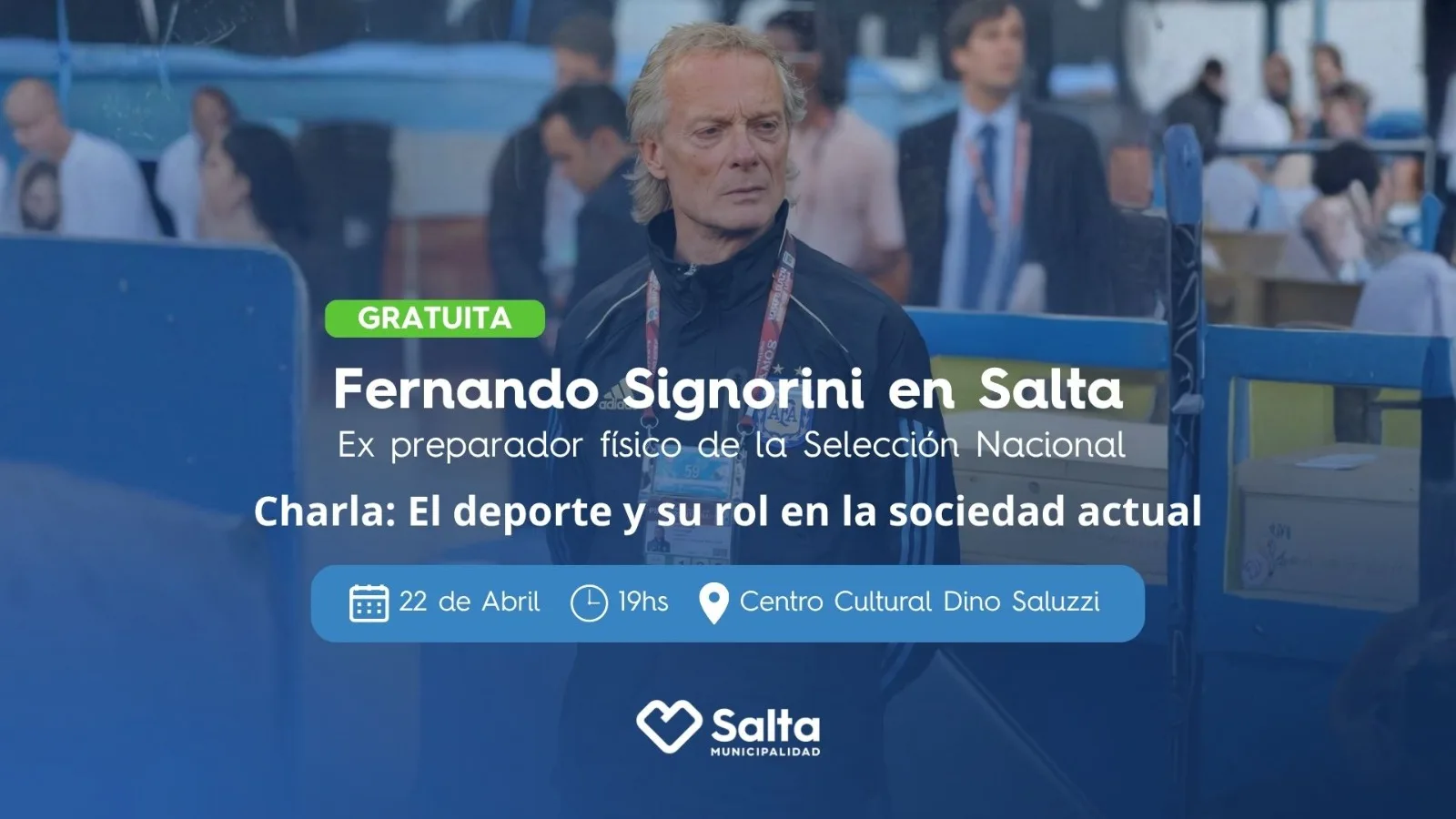 charla de Fernando Signorini flyer charla de Fernando Signorini flyer
