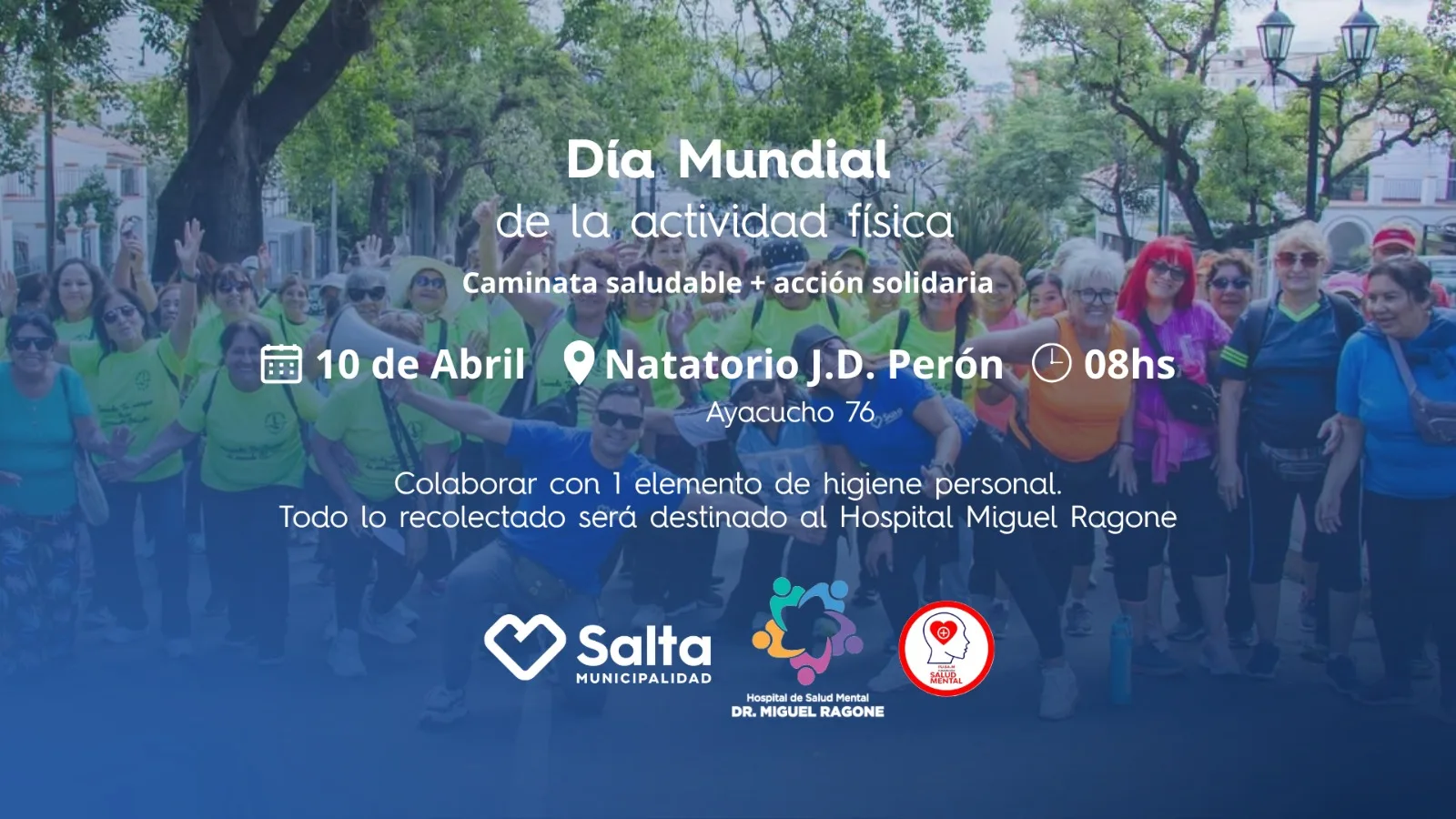 día de la actividad física flyer