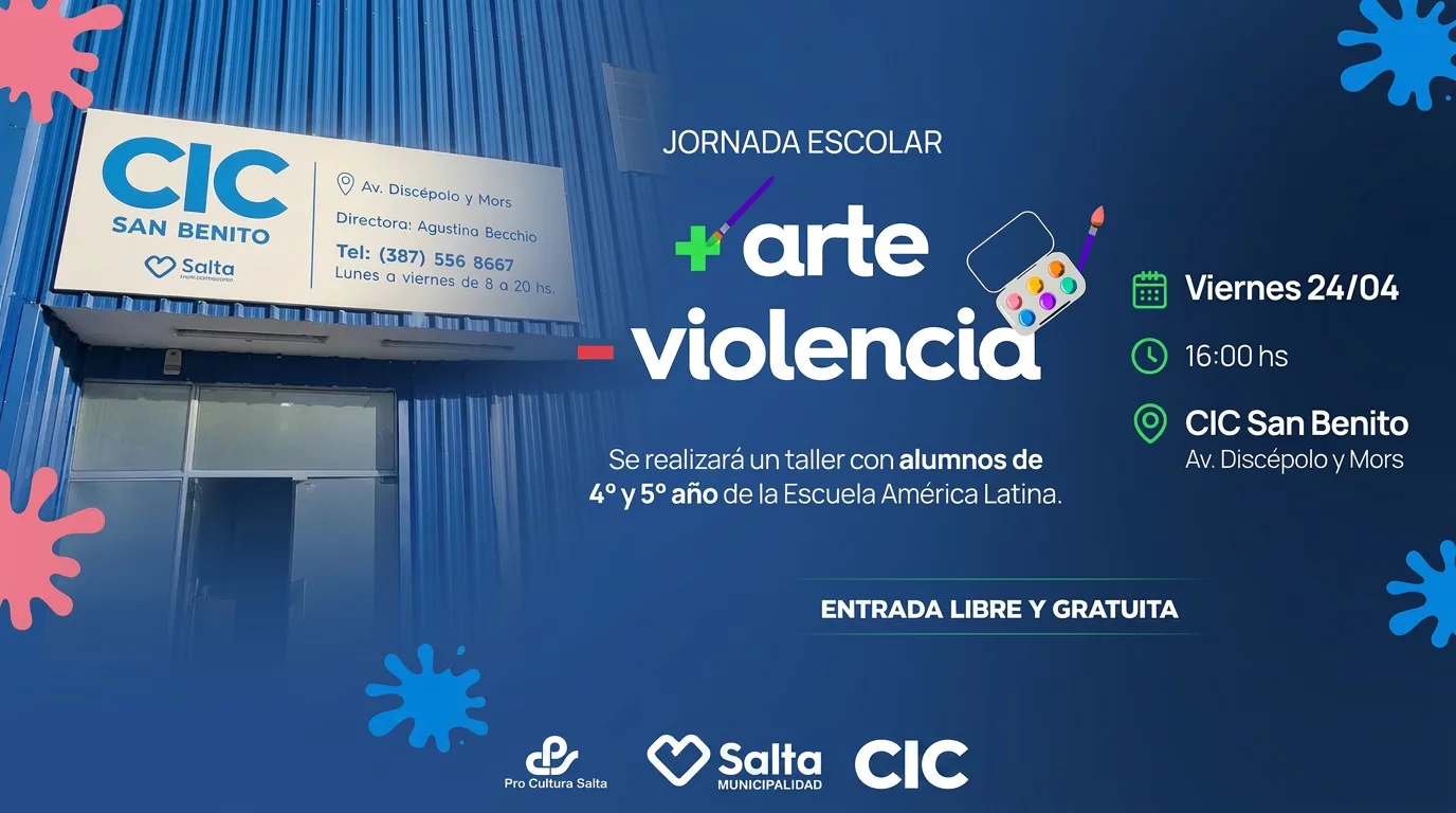 Fllyer Mas Arte menos Violencia