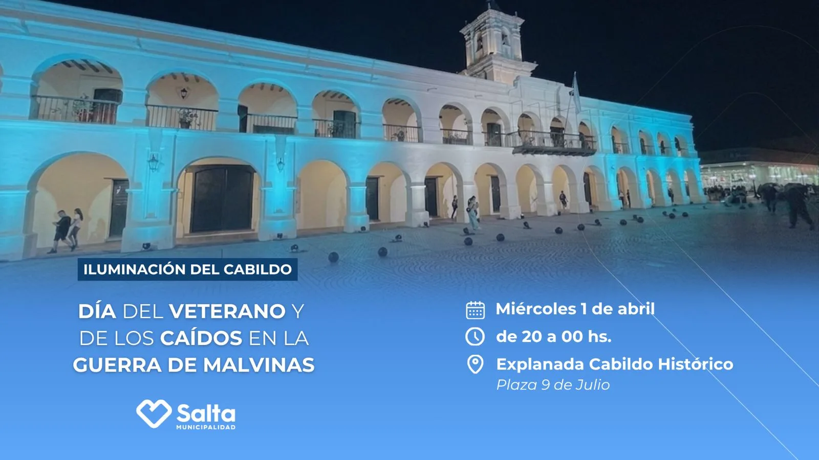 flyer horizontal iluminación cabildo Malvinas flyer horizontal iluminación cabildo Malvinas