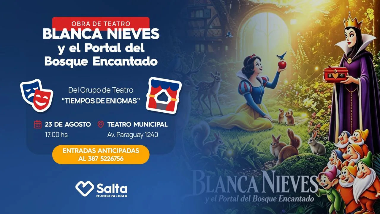 obra de teatro Blancanieves flyer 2