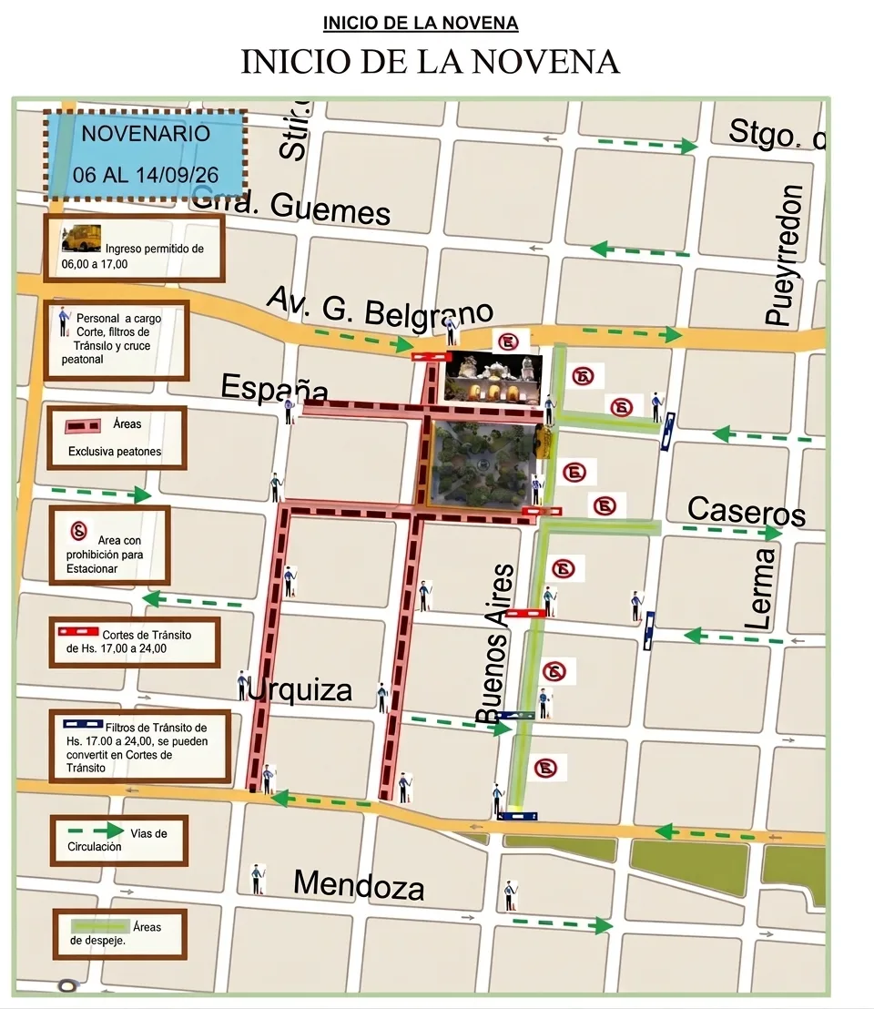 mapa cortes novena del Milagro