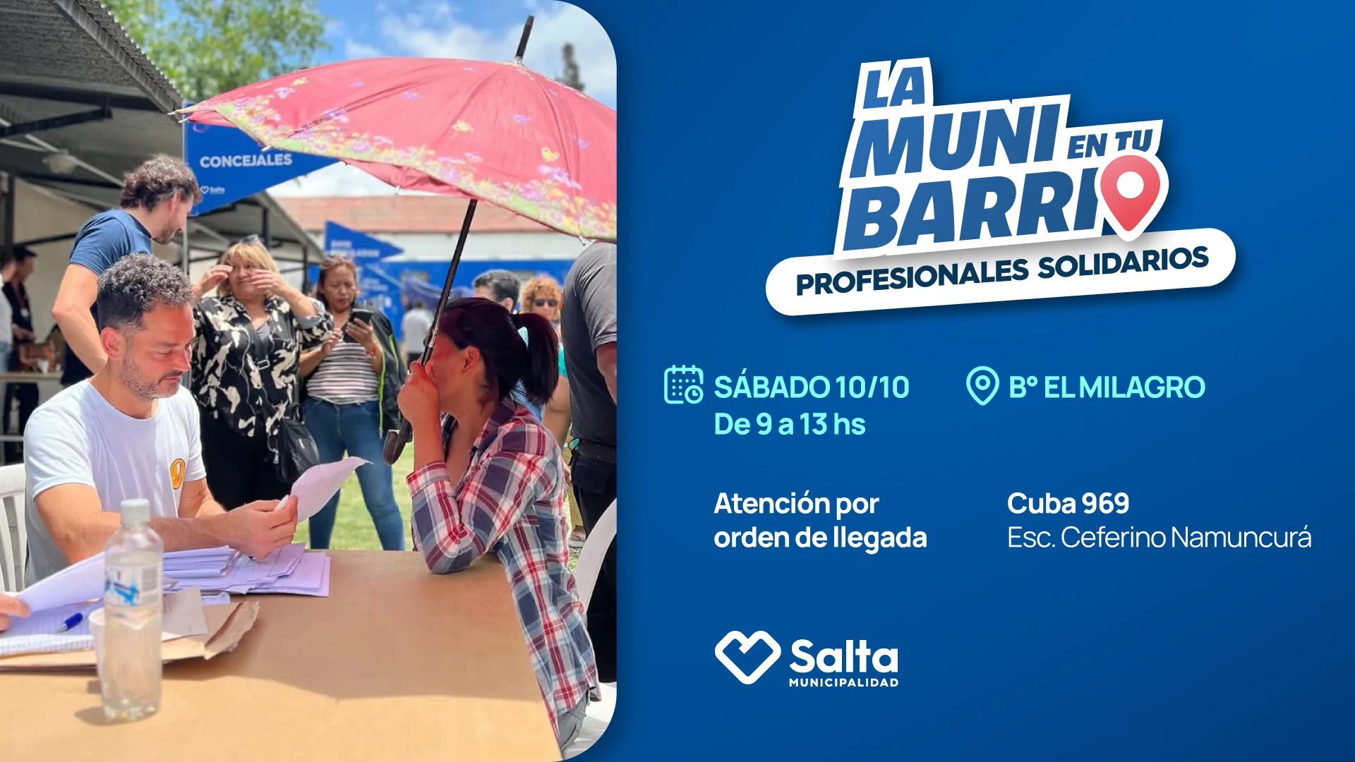 Muni en tu Barrio – Barrio El Milagro – Octubre 2026 – Muncipalidad Salta – Web Muni en tu Barrio - Barrio El Milagro - Octubre 2026 - Muncipalidad Salta - Web